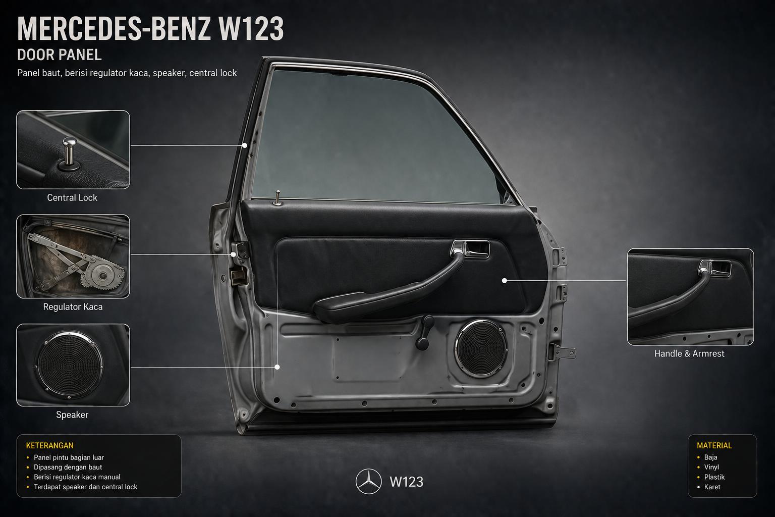 Pintu Mercedes-Benz W123