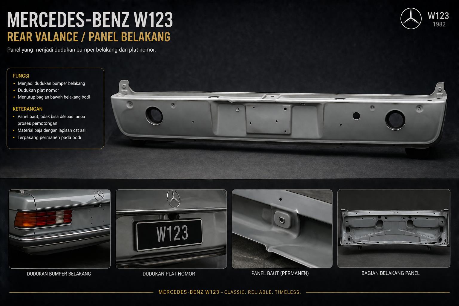 Bagasi Mercedes-Benz W123
