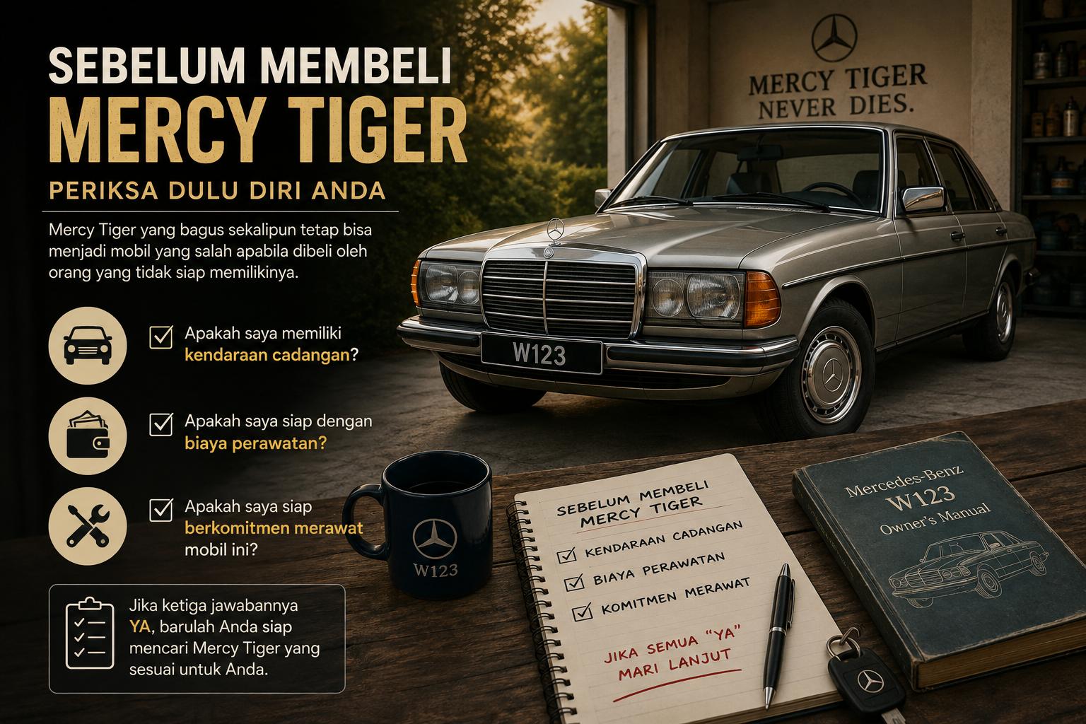 Panduan Membeli Mercy Tiger Mercedes-Benz W123